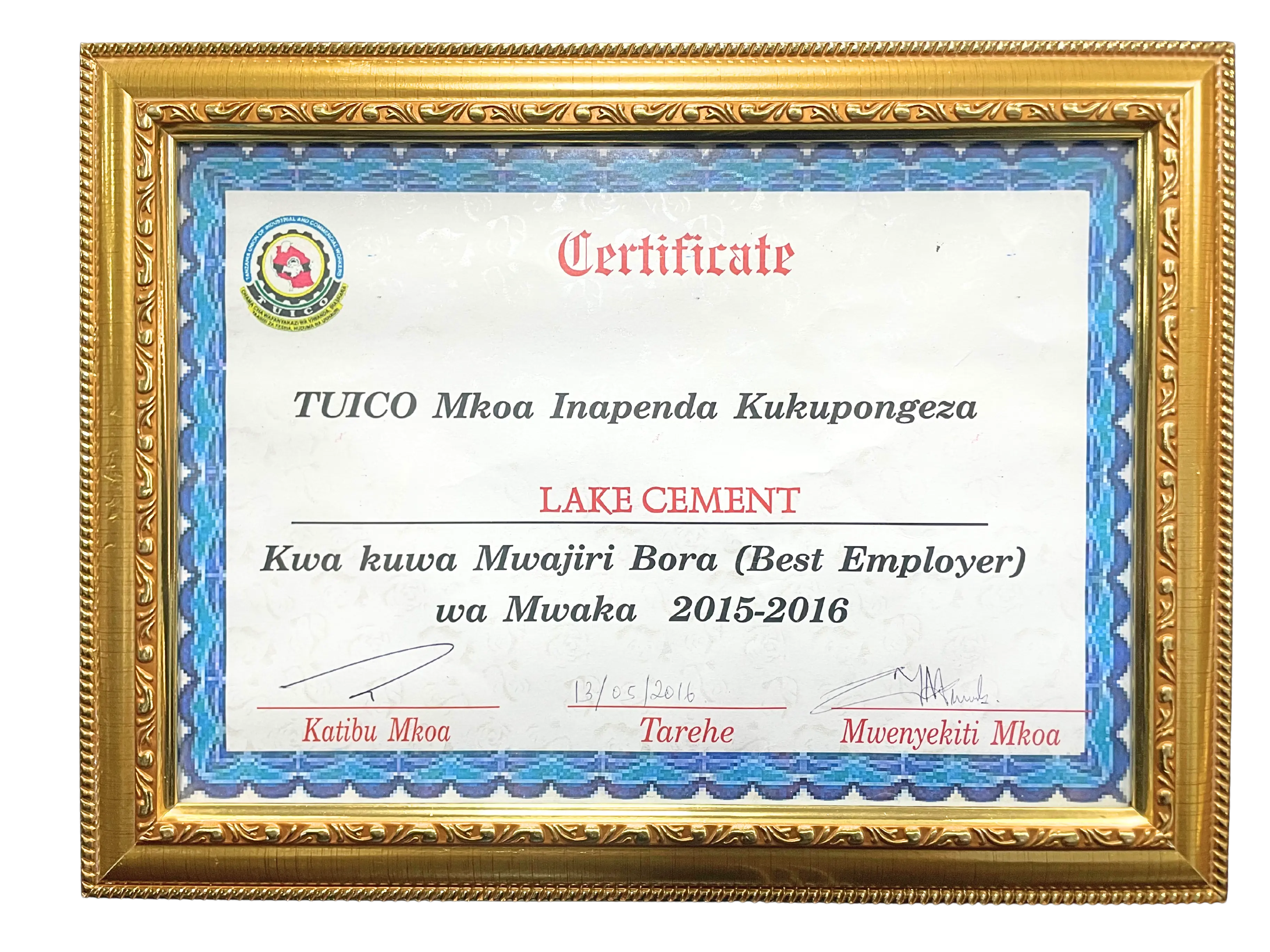 Cheti cha Kuwa Mwajiri Bora (Best Employer)